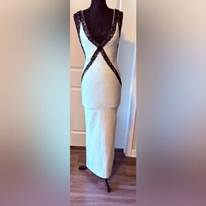 Fashion Nova Reina Backless Bandage Maxi Dress -/Black Size Medium
